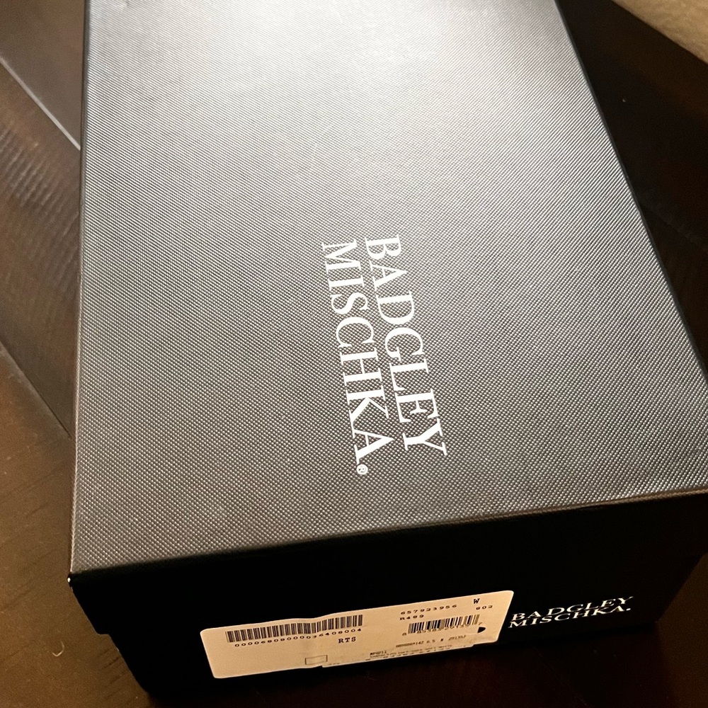 Badgley Mischka Kari Rhinestone Block Heel Shoe - Picture 8 of 8
